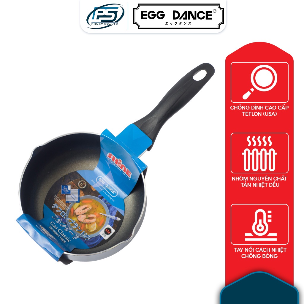 หม้อหุงแป้งไม่ติดขนาด16,18ซม.ทําจากอลูมิเนียมคุณภาพสูง-หม้อหุงนม Egg Dance NS
