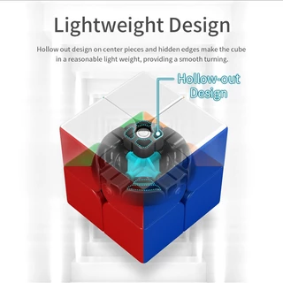 รูบิค พีระมิดลูกบาศก์รูบิค Moyu RS3M 2020 รูบิดลูกบาศก์ ของเล่นสำหรับฝึกสมาธิ Magnetic Cube