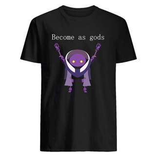 เสื้อยืด มีฮู้ด พิมพ์ลาย Become As Gods amp ndash Nier Automata DMN สีดํา สําหรับผู้ชาย