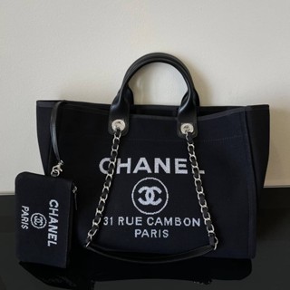 Chanel cambon tote New color Grade vip Size 16นิ้ว อุปกรณ์ การ์ด ใบเสร็จ ถุงผ้า ถุงกระดาษ