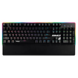 (แถมฟรีแผ่นรองเม้าส์) KEYBOARD SIGNO รุ่น KB-781 FULL RGB IP68 USB 2.0 (BLUE SWITCH)รับประกัน2ปี