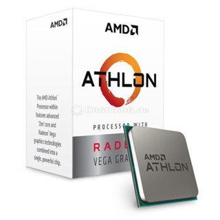 CPU Athlon 200GE with Radeon Vega 3 Graphics (ซีพียู) AMD AM4 ครบเซ็ท มือสอง