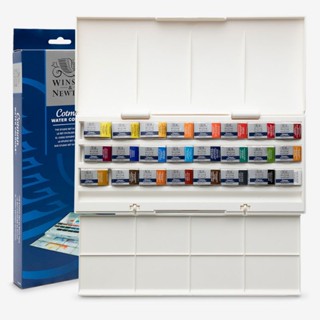 Winsor &amp; Newton Cotman Watercolour Studio Set 24 Whole Pans