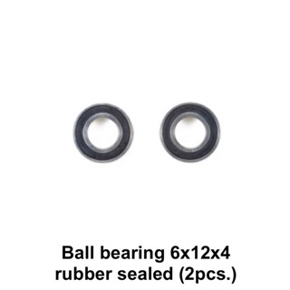 Ball bearing 6x12x4 rubber sealed (2pcs.)