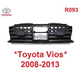 ิ้ชิ้นกลาง ช่องแอร์ TOYOTA VIOS 2008 - 2013 ช่องปรับแอร์ โตโยต้า วีออส ชุดแอร์ ช่องลมแอร์ ทรงเหลี่ยม