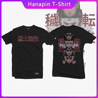 เสื้อยืดAnime Shirt - Naruto - Hokage Edo Inspired Cotton Loose Clothing Oversize Tee Shirts back