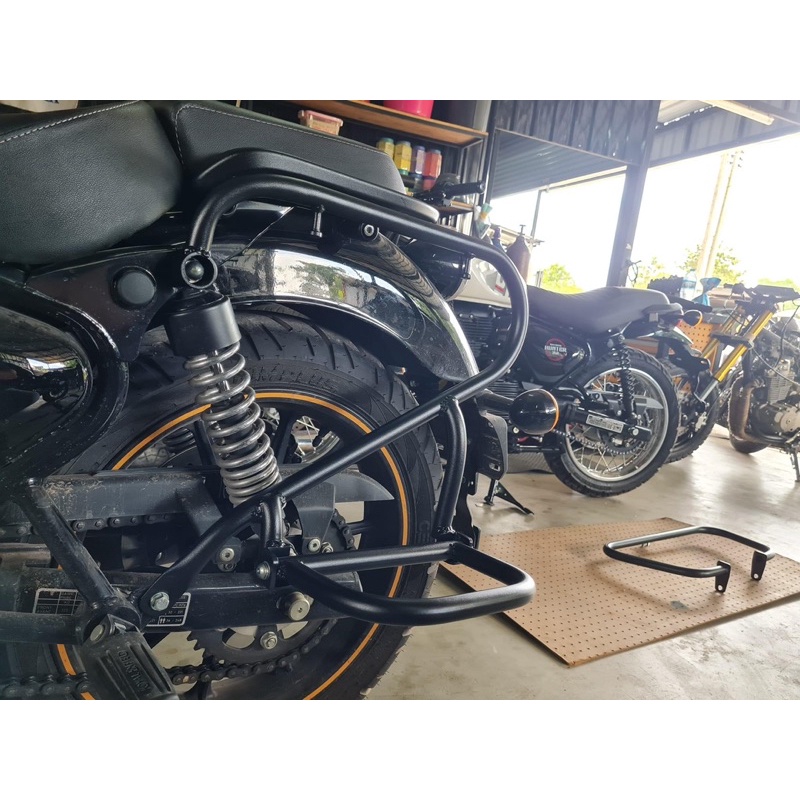 แร็คข้าง ข้างซ้าย สำหรับ Royal classic 350 & Meteor 350 ตรงรุ่น พร้อมทำสี Powder Coating