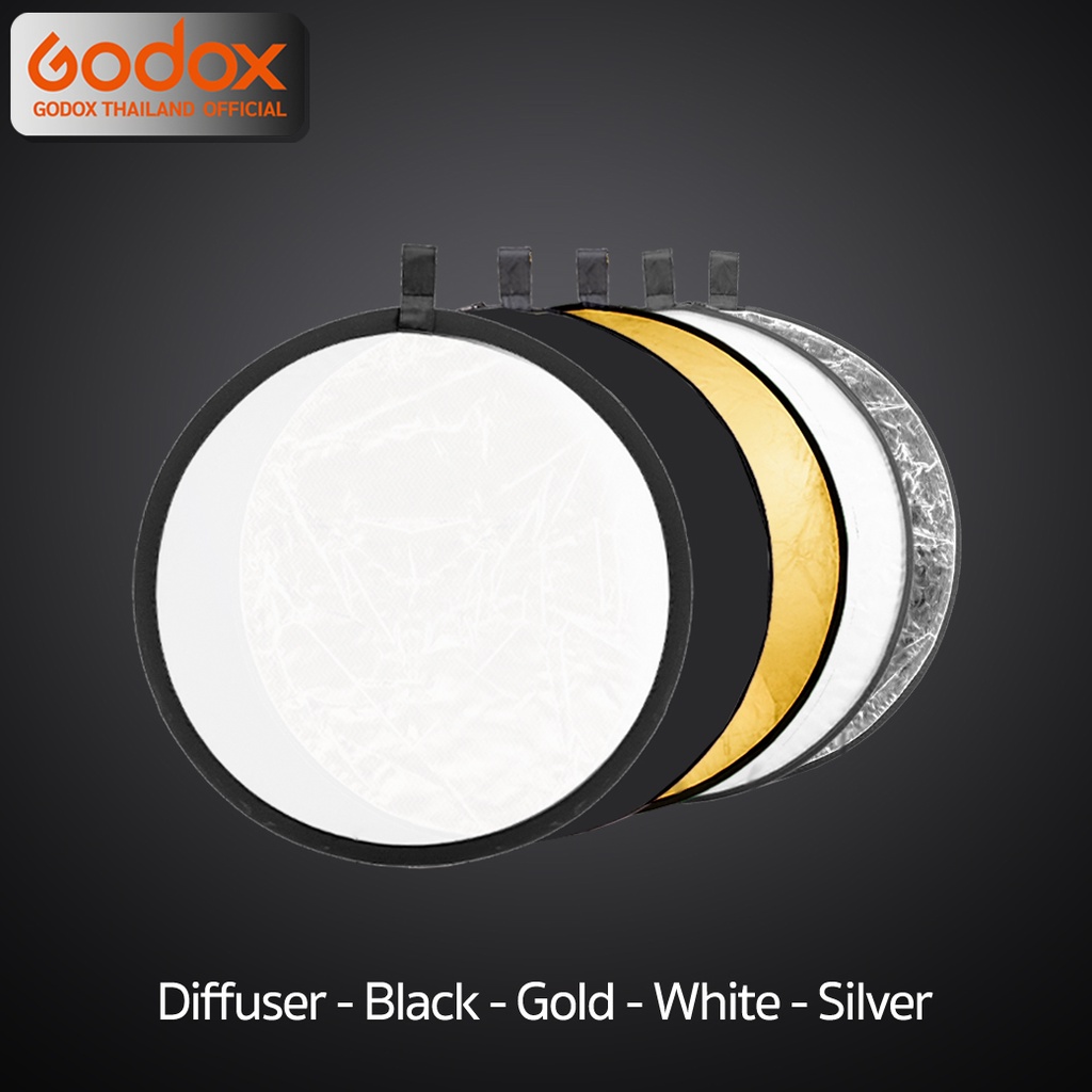 Godox Reflector RFT-05 5in1 - Circle Reflecter Board วงกลม 5 in 1 - 60 , 80 , 110 cm.