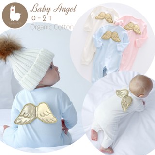 👼🏻New in จั๊มสูทเทวดาน้อย Baby Angel✨ 0-18m พร้อมส่งจากไทย Organic Cotton นุ่มมาก