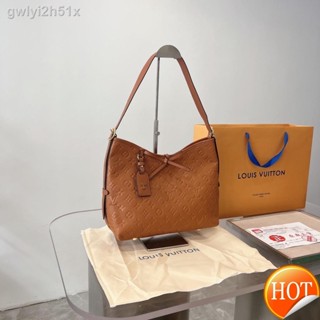 ☞⊕【Free Shipping】Cowhide  Classic carry all Neverfull shopping bag womens Casual Versatile One Shoulder Diagonal Bag