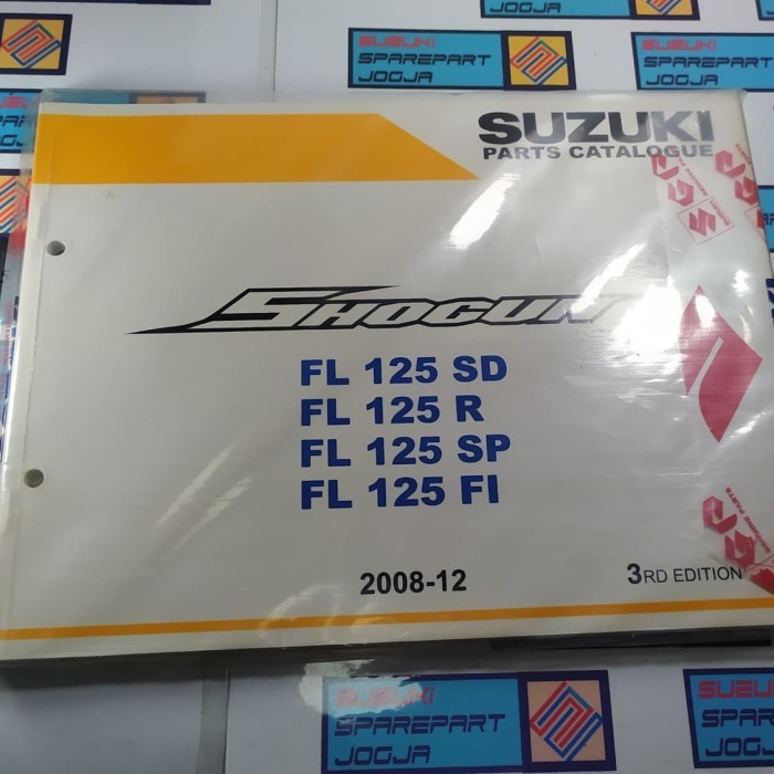 อะไหล่แท้ Suzuki, 9900BB16H50N000 Original Suzuki Shogun 125 FL Parts Catalog Book