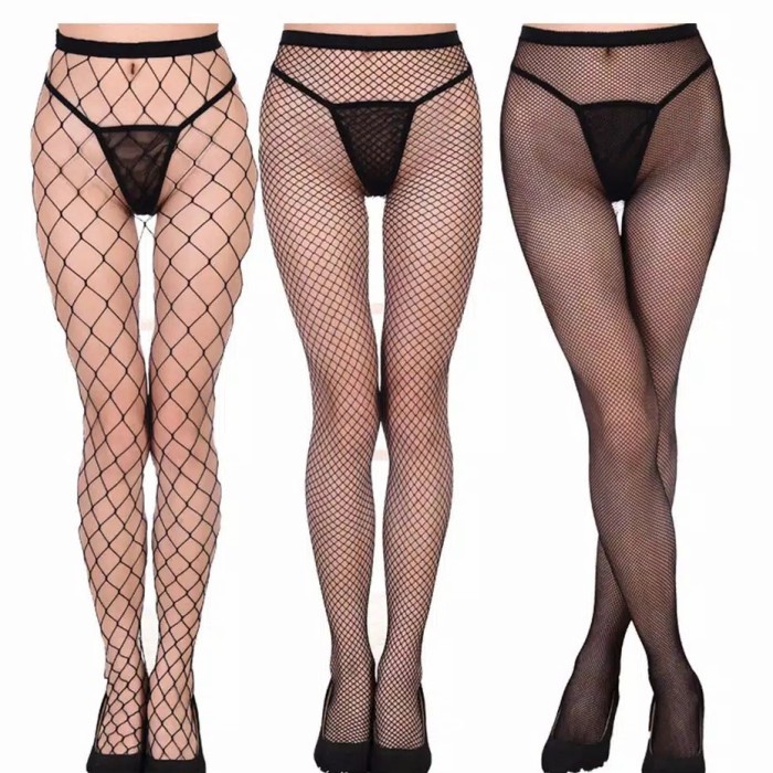 FISHNET STOCKING - SEXY PANTYHOSE HOLE NET STOCKINGS คุณภาพดี!!