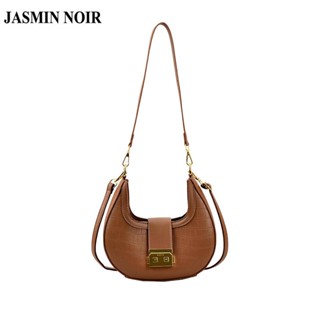 Jasmin NOIR กระเป๋าถือ กระเป๋าสะพายไหล่ ลายหนังจระเข้ สําหรับผู้หญิง