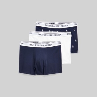 Polo Ralph Lauren Underwear TRUNKS Stretch-Cotton Trunk 3-Pack กางเกงชั้นใน Trunks รุ่น MAPOUND0S720239 สี 410 NAVY-410