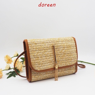 Doreen กระเป๋าสะพายไหล่ กระเป๋าถือ กระเป๋าช้อปปิ้ง แต่งสายโซ่คล้อง สไตล์วินเทจ แฟชั่นสําหรับสตรี