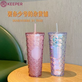 Starbucks China 2022 Unicorn Mermaid Scales ถ้วยเย็น【Keeper】