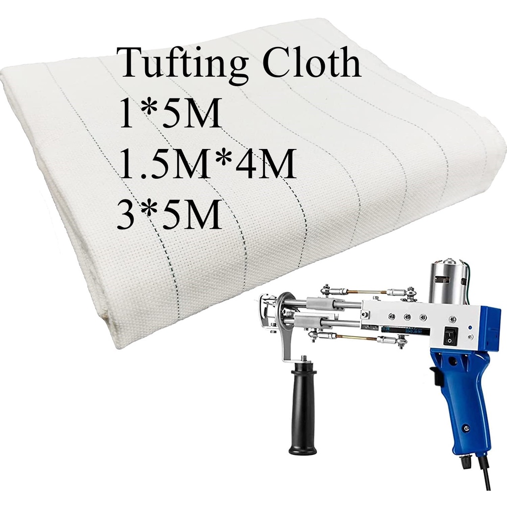 BPrimary Tufting Cloth with Marked Lines,Rug Backing Fabric,Monks Cloth