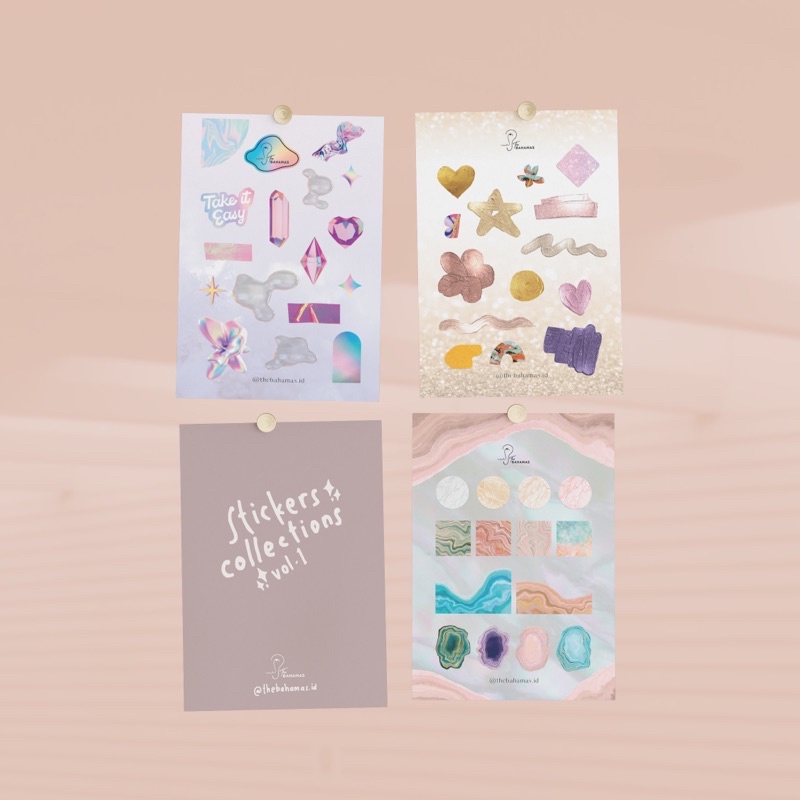 แผ่นสติ๊กเกอร์โดย The Bahamas เล่ม 1