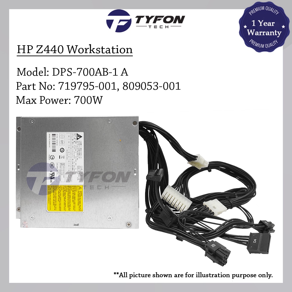 พาวเวอร์ซัพพลาย HP Z440 Workstation Tower PSU 700W 719795-004 719795-003 809053-001 DPS-700AB-1 A (ต