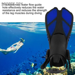 Sports Toy 1 Pair Adjustable Swimming Fins TPR Open Heel Long Diving Flippers for Snorkeling