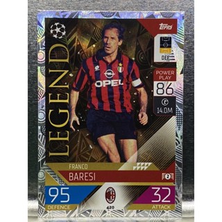 Franco Baresi การ์ดนักฟุตบอล 22/23 การ์ดสะสม AC Milan การ์ดนักเตะ เอซี มิลาน