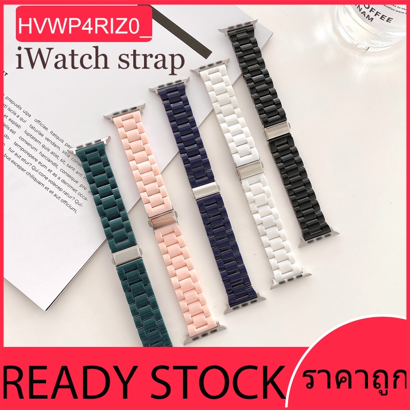 สายเรซิ่น PC สำหรับ Smart Watch Series Ultra 11 10 9 8 7 6 SE 5 4 3 2 1 สายเรซิ่นสีลูกกวาด 49mm46mm45mm44/42/41/40/38mm
