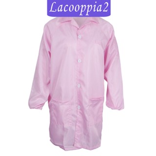 [lacooppia2] เสื้อแจ็กเก็ตแล็บ ESD ป้องกันไฟฟ้าสถิตย์ สีชมพู สําหรับผู้ชาย และผู้หญิง