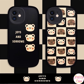 เคสรูปไข่ Big Eye Soft เคสโทรศัพท์สำหรับ VIVO V23 V23E V11i V11 V9 Youth S1 Pro V15 V5 V5S Y12 Y15 Y17 U10 Y91 Y93 Y95 Y91i Y91C Y1S Y19 5G 4G Motif การ์ตูนน่ารักหมี