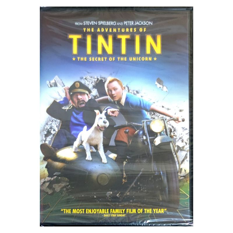 DVD Cartoon Animation The Adventures of Tintin The Movie (Thai/English & Other) New Seal