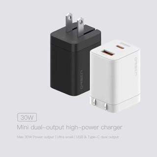 ORSEN รุ่น C10 Adapter หัวชาร์จเร็ว 2 พอร์ต USB Type C PD 30W GaN QC 3.0 ขาปลั๊กสามารถพับเก็บได้