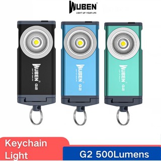 ของแท้ WUBEN G2 พวงกุญแจไฟฉาย LED Type-C 500 ลูเมนส์ 5 โหมด ชาร์จซ้ําได้