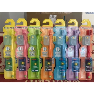 Dr.RAY Compact CF แปรงสีฟัน 7สี หัวแปรงกะทัดรัด ขนแปรงนุ่มพิเศษ ULTRA SOFT มีฟังก์ชั่นกำหนดเดือน