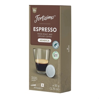 ฟอร์ติสิโม กาแฟแคปซูล เอสเพรสโซ่ อราบิก้า 10 แคป - Coffee Capsule Espresso Arabica for Nespresso machine x10 Fortisimo