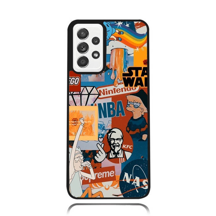 เคส Samsung Galaxy A33 A53 A73 A32 A52 A72 4G 5G เทียม Doodle D08