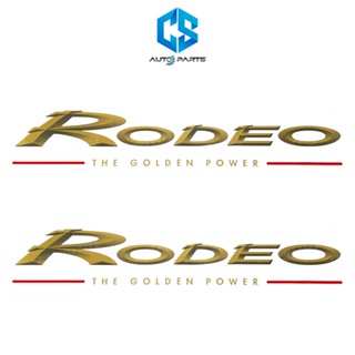 สติ๊กเกอร์ RODEO THE GOLDEN POWER ติดแคป ISUZU TFR