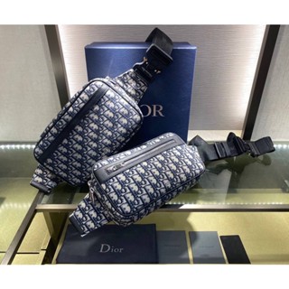 NEW CHRISTIAN DIOR BEIGN AND OBLIQUE JACQUARD WAIST BAG