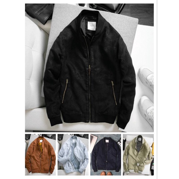 MG man suede Bomber jacket VNXK