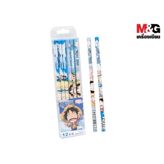 [ของแท้!!] M&amp;G  QWP35771 ดินสอไม้ HB ลายการ์ตูนลิขสิทธิ์ ONE PIECE 9892