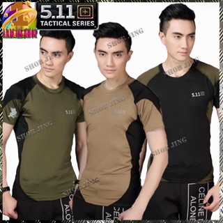 เสื้อคอกลมคอมแบท5.11 Tactical เสื้อยืดคอกลมสไตล์เกาหลีผ้านุ่มใส่สบาย 5.11 Tactical T-shirts เสื้อยืดแฟชั่นคอกลมผ้านิ่มดี