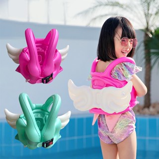 สินค้าใหม่ เสื้อชูชีพว่ายน้ํา แบบเป่าลม สีแดง สีชมพู สําหรับเด็ก