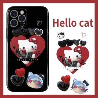 เคสโทรศัพท์มือถือ กันกระแทก ลาย Sanrio Katie เคสไอโฟน สําหรับ Apple Iphone 8Plus XsMax XR 11 12 Pro 13 ProMax น่ารัก สวย ความงาม เคส ไอ โฟน  เคส โทรศัพท์ กรณี