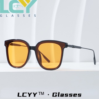 Lcyy2023 ใหม่ แว่นตากันแดดแฟชั่น ป้องกันรังสีอัลตราไวโอเลต สไตล์เกาหลีเรโทร 2321