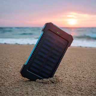 Solar Battery Portable Charger flashlight LED 20000mAh แบตสำรอง พลังงานแสงอาทิตย์