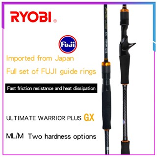 Ryobi FUJI คันเบ็ดตกปลา คาร์บอนไฟเบอร์ ขนาด 1.8 ม. 1.98 ม. 2.28 ม. 1.8 มล. 1.98 มล. 2.28 มล.