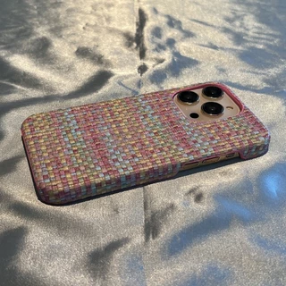 เคสโทรศัพท์สําหรับiPhone 17 16 15 14 Pro Max Chicผสมสีสานตารางผ้าปกแข็งiPhone 13 12 14 Plusน้ําหอมอุปกรณ์เสริมแฟชั่น