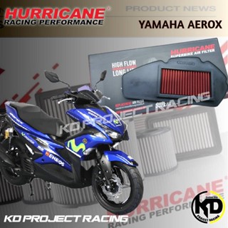 กรองอากาศ Hurricane แบบผ้าและสแตนเลส Yamaha AEROX155 2017+