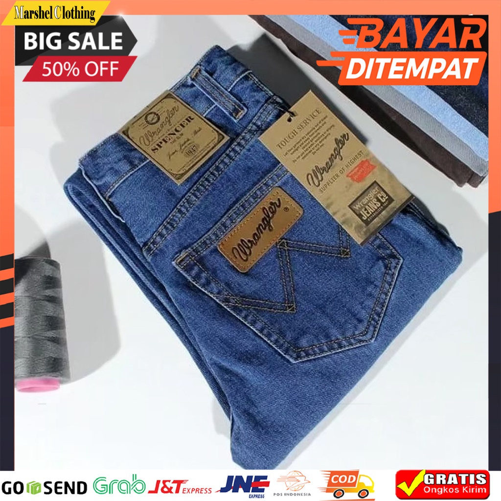 Pjв - Original Wangler Standard Biowash Jeans 28-38 Big Size Jumbo