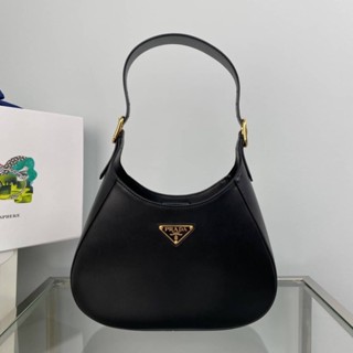 พร้อมส่ง New Prada Cleo brushed leather shoulder bag (Ori)เทพ