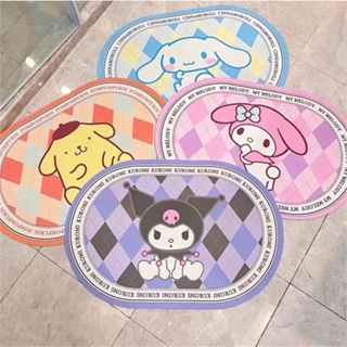 XIN LAN YA SHE พรมสุนัขอบเชย, พรมปูพื้น Sanrio, พรมผ้าเทคโนโลยีการ์ตูน, พรมดูดซับและแห้งเร็วในห้องน้ำ, พรมห้องน้ำ