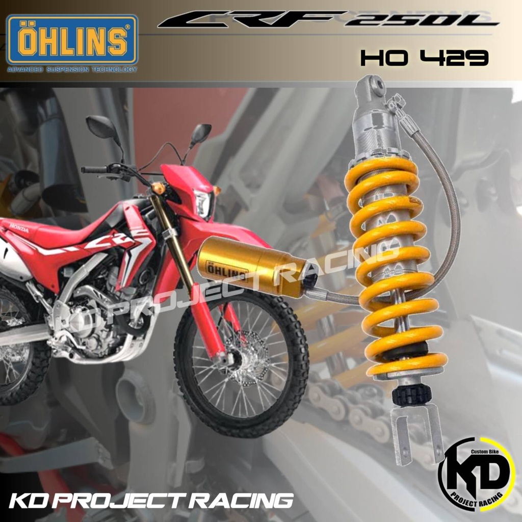 ][กรอกโค้ด 1000OFF ลด 1000]โช๊คหลัง Ohlins HO 429 Honda CRF250L 2016-2019 แท้ 100%